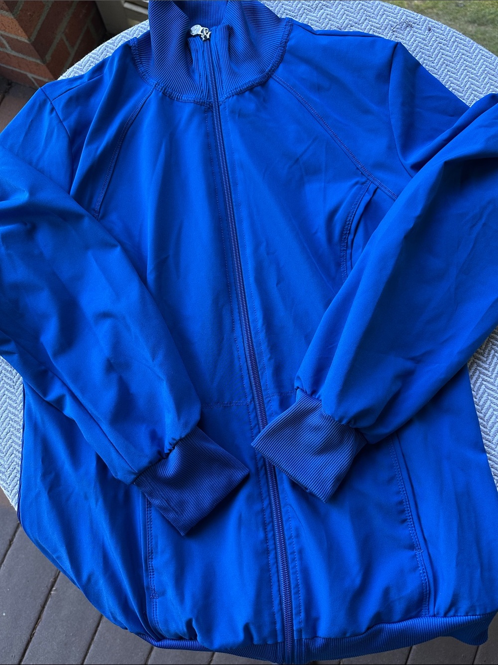Cherokee Infinity Blue scrub Jacket Size Medium